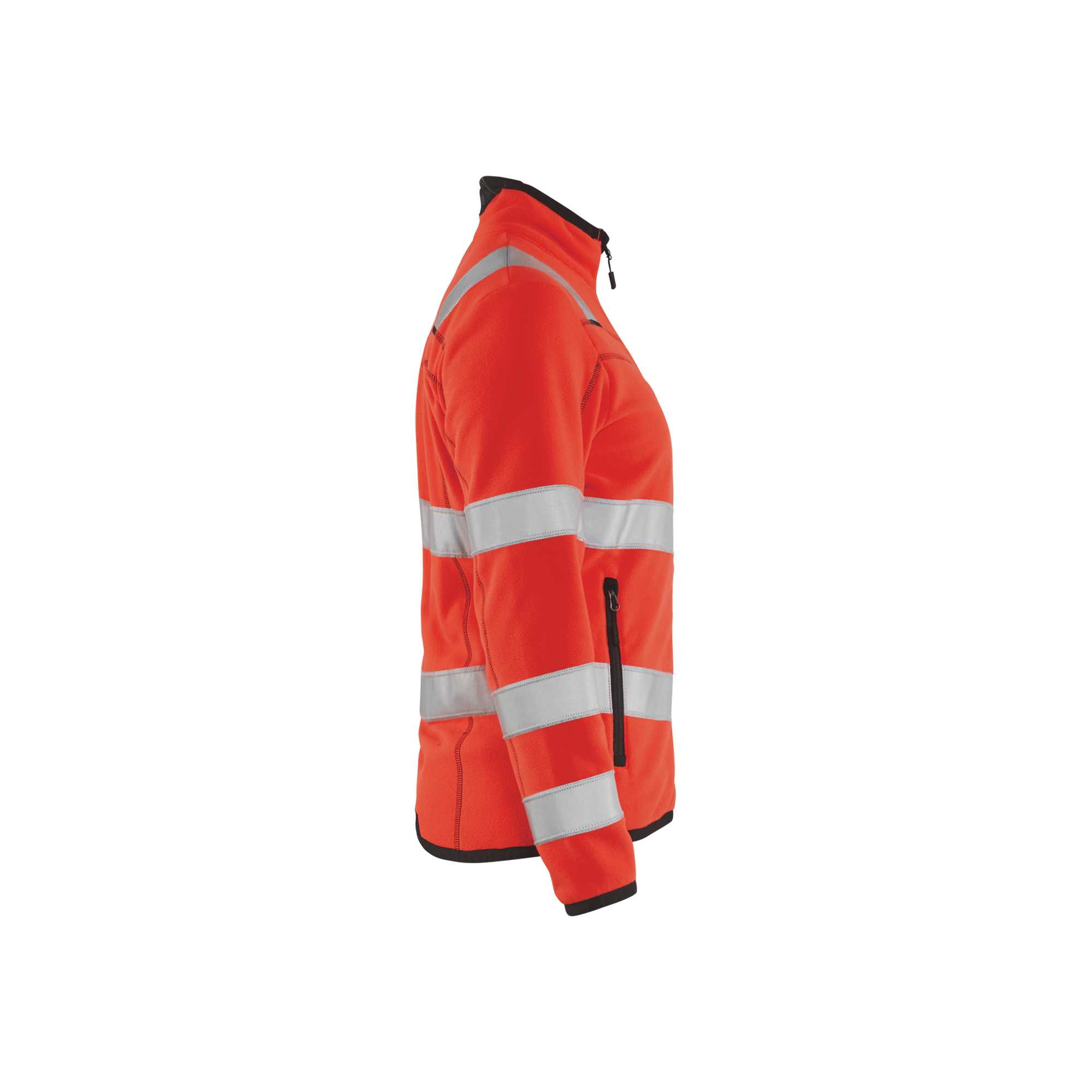 BLAKLADER 49661010 Women's Hi Vis microfleece jacket Hi Vis Reflective Work Jacket WOMEN - Antipilling Fleece
